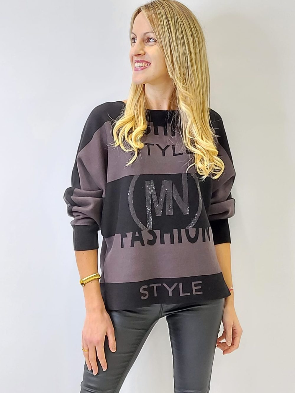 Sudadera oversize de rayas MONARI
