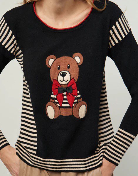 Jersey cuello caja oso Winny LEO & UGO - Imagen 2