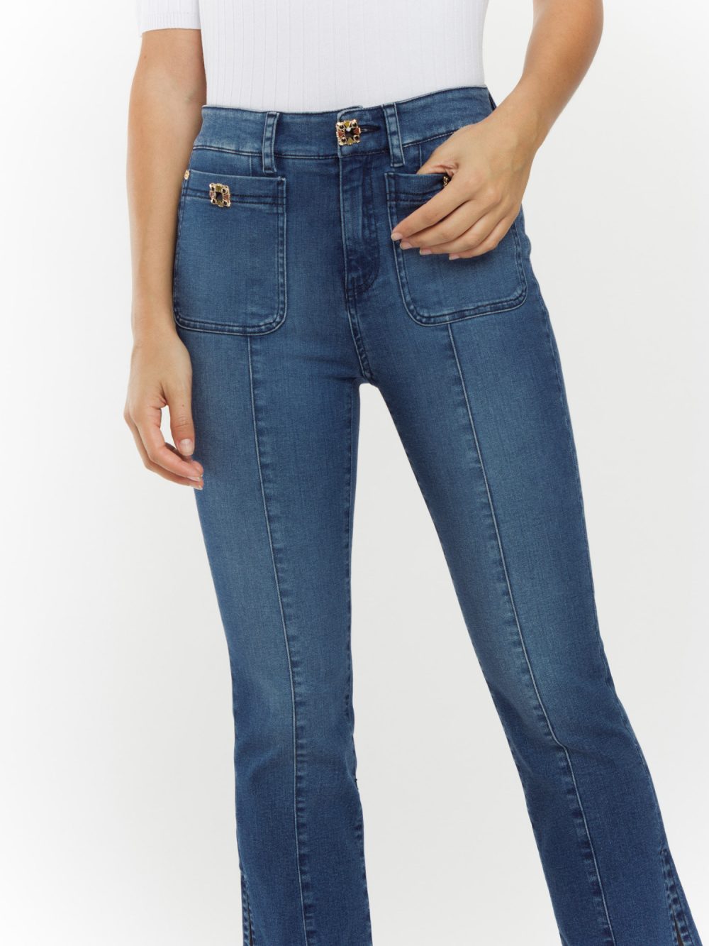 Jeans flare abertura ALBA CONDE