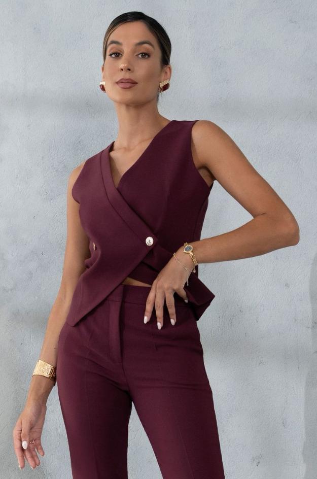 Chaleco corto entallado - Ferrache - Imagen 2