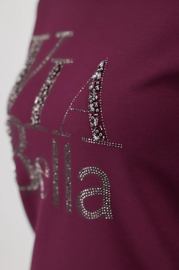 Sudadera burdeos - Monari - Imagen 4