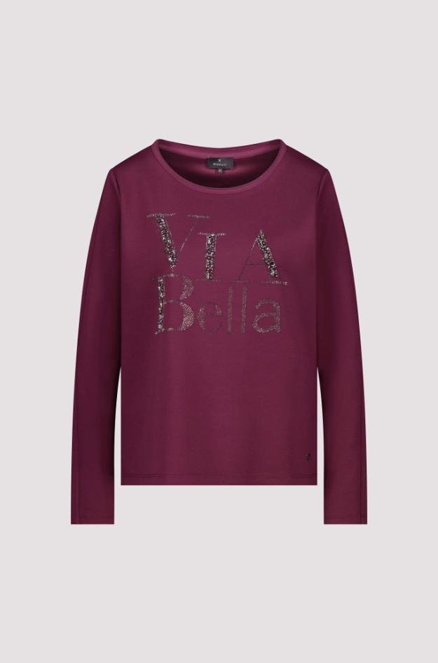 Sudadera burdeos - Monari - Imagen 5