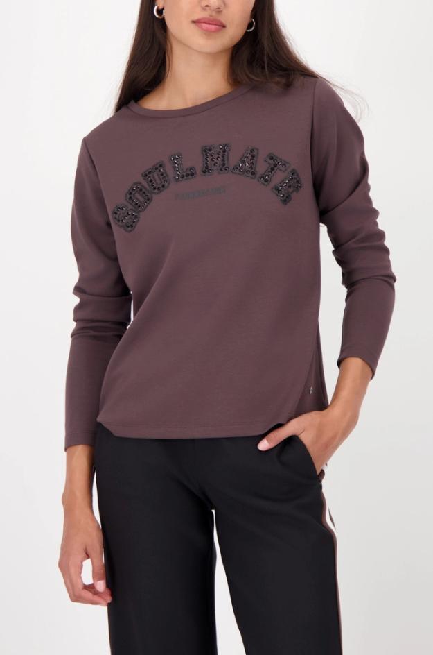 Sudadera marrón chocolate – Monari - Imagen 2
