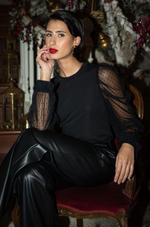 Blusa negra - Ferrache - Imagen 2