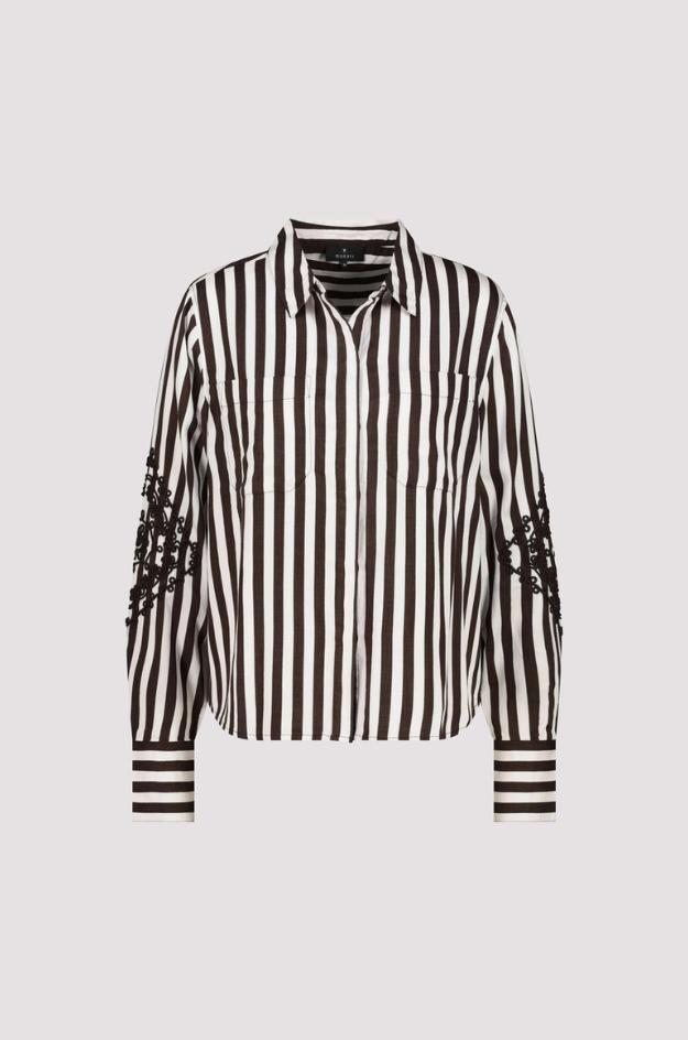Blusa de rayas marrones - Monari - Imagen 6