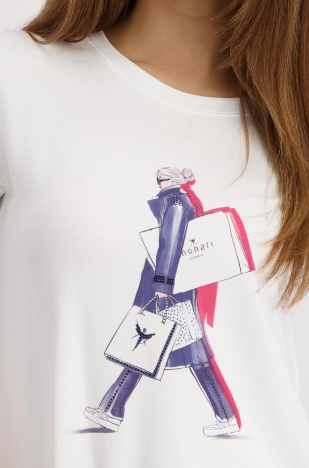 Camiseta blanca - Monari - Imagen 3