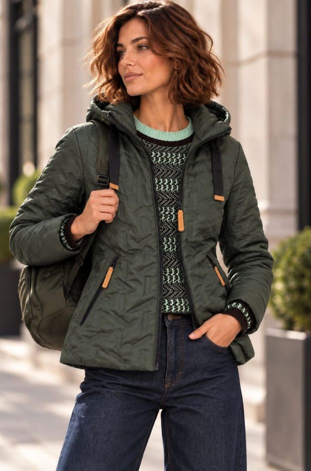 Chaqueta acolchada trufa- District