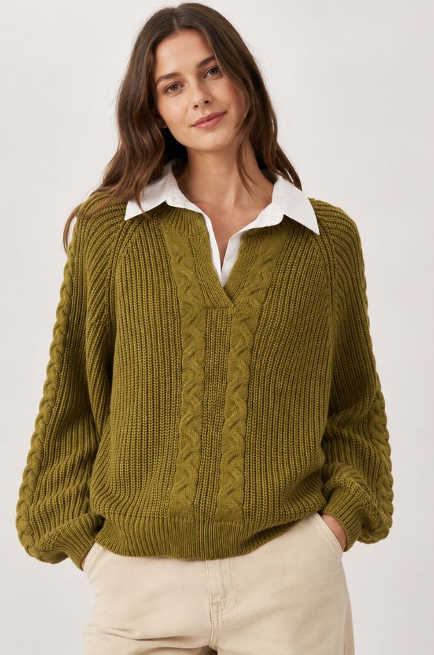 Jersey con cuello camisa - Lemaille