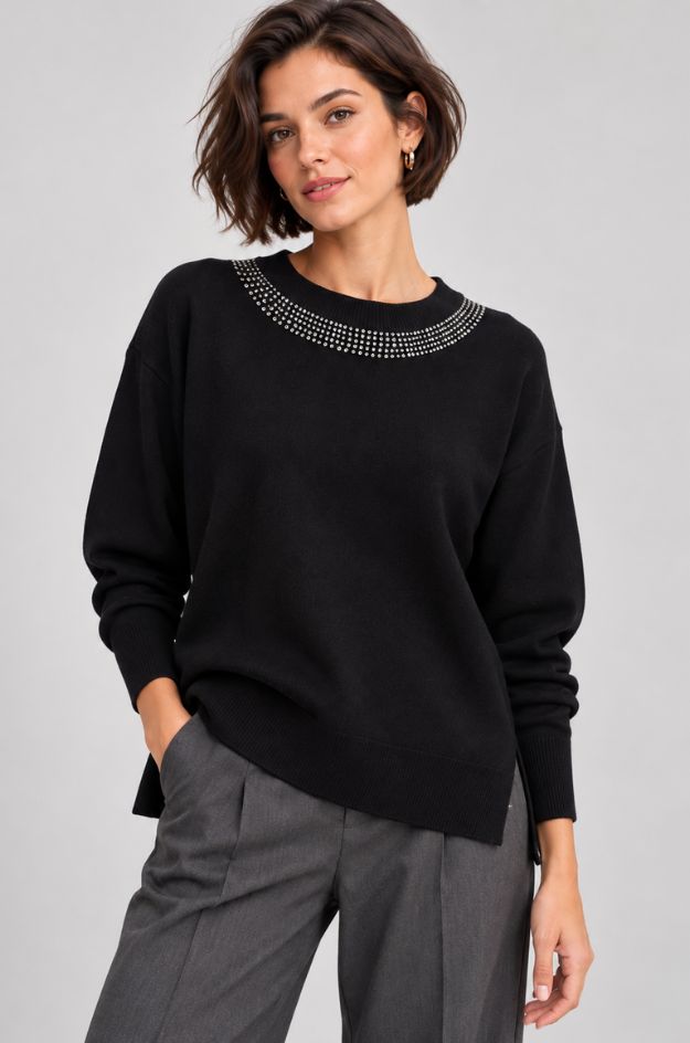 Jersey negro piedras - Markup