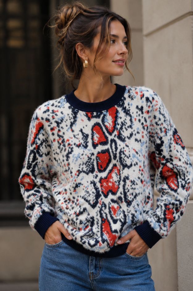 Jersey jacquard peluche - Scorzzo