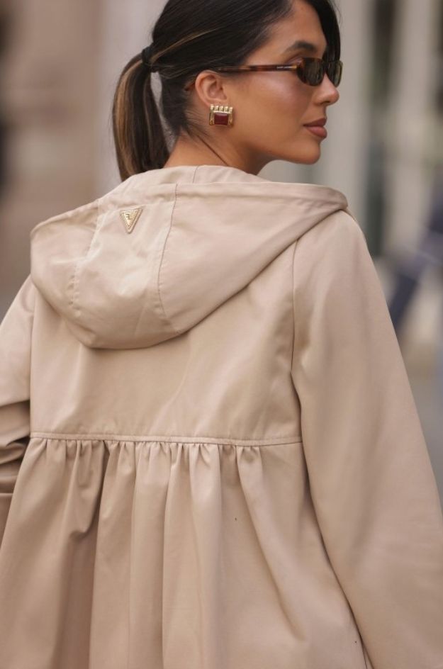 Parka larga impermeable con capucha - Ferrache - Imagen 3