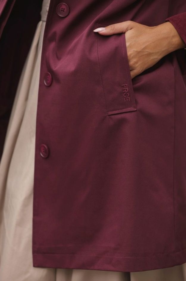 Parka midi impermeable con capucha - Ferrache - Imagen 4