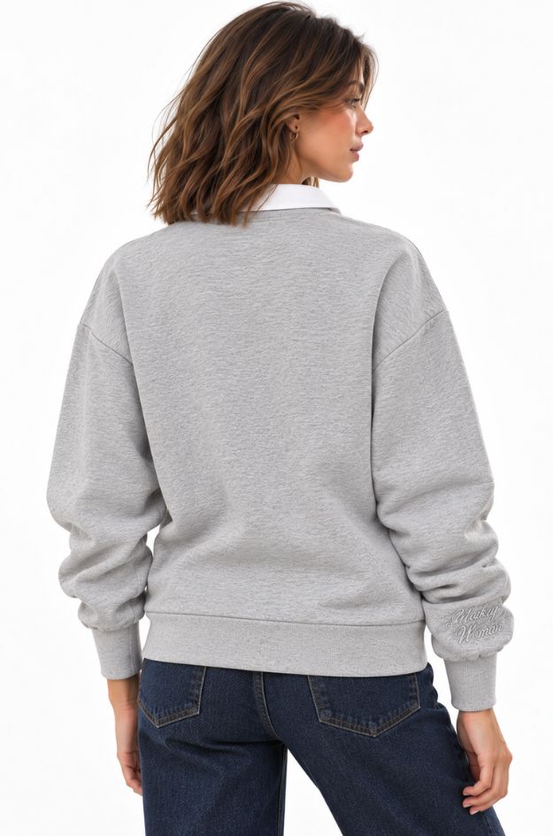 Sudadera cuello gris - Markup - Imagen 2