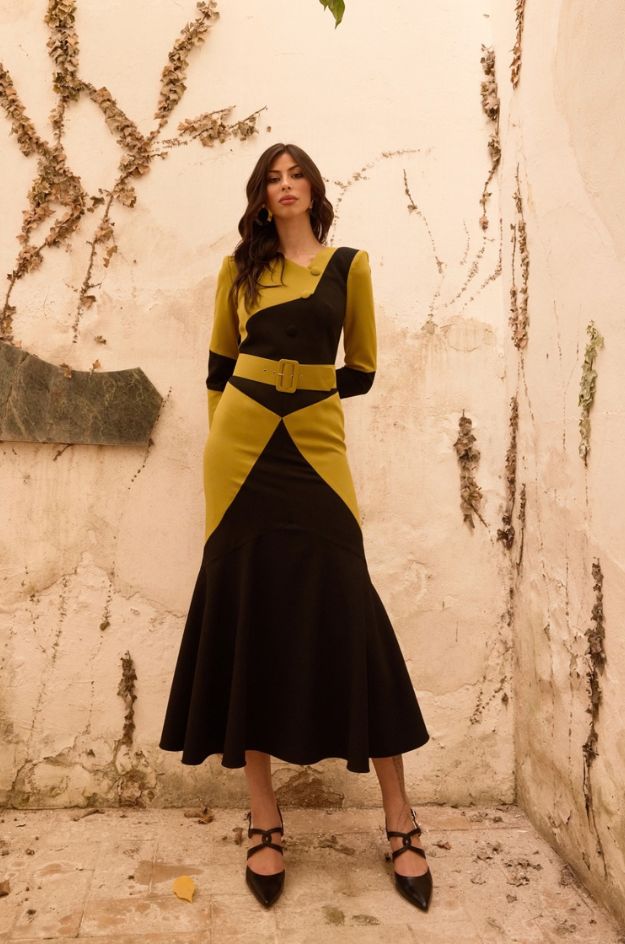 Vestido bicolor - Magnolia Kobus Lux