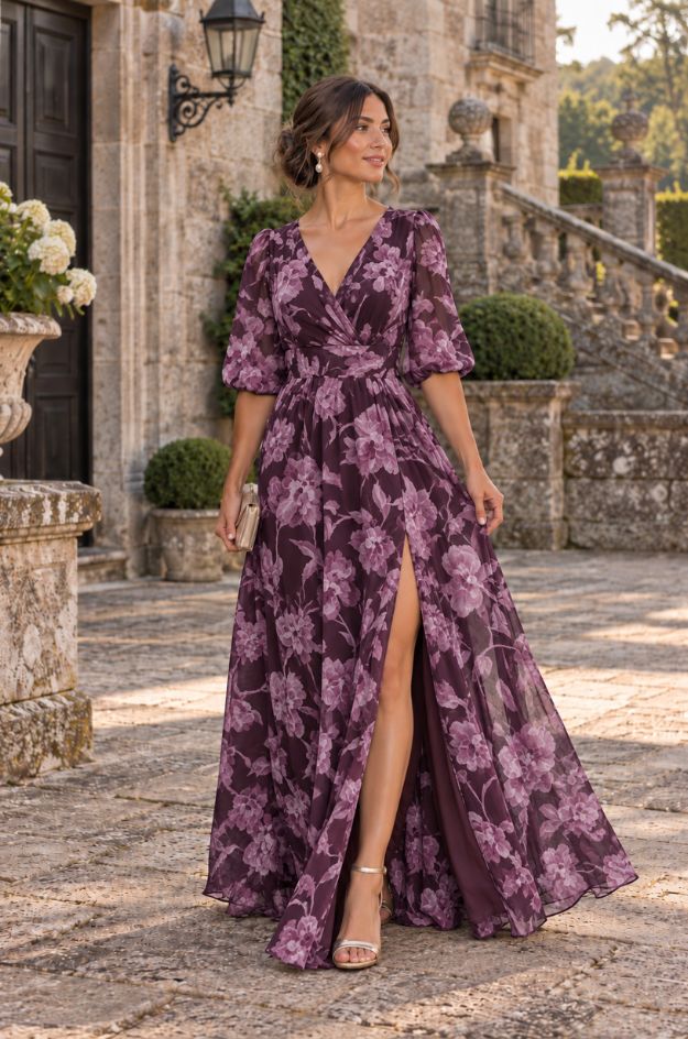 Vestido flores rosa - Juan Marcos
