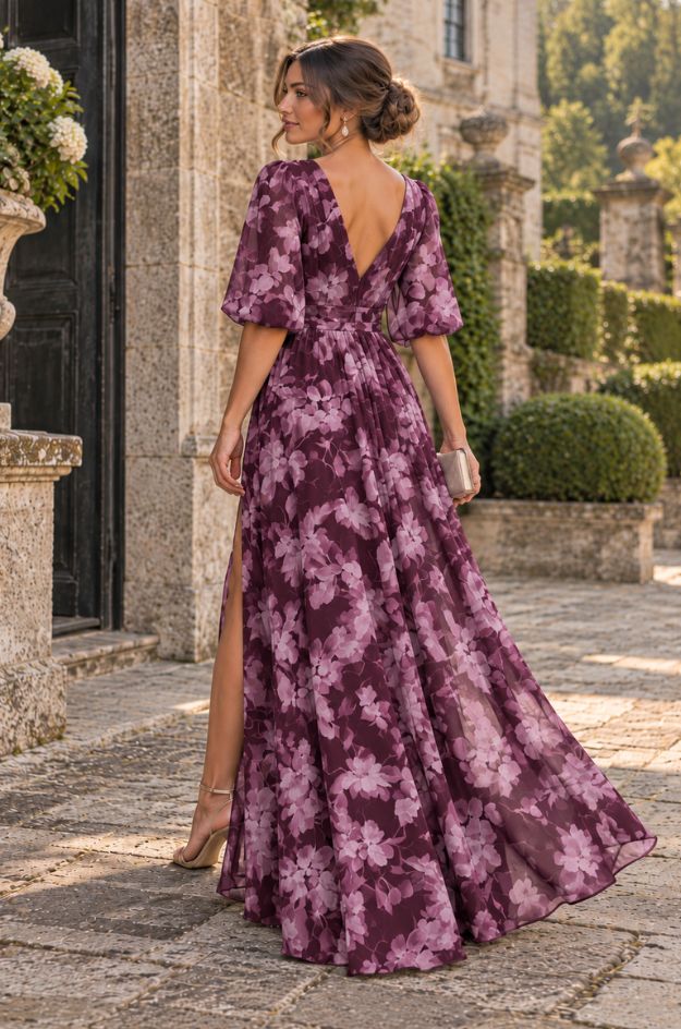 Vestido flores rosa - Juan Marcos - Imagen 2