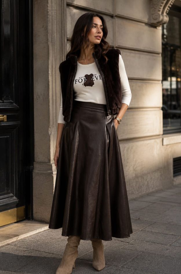 Falda polipiel - Monari - Imagen 2