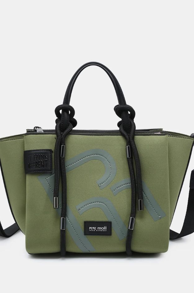 Bolso de mano 262390 verde kaki con bandolera - Pepe Moll