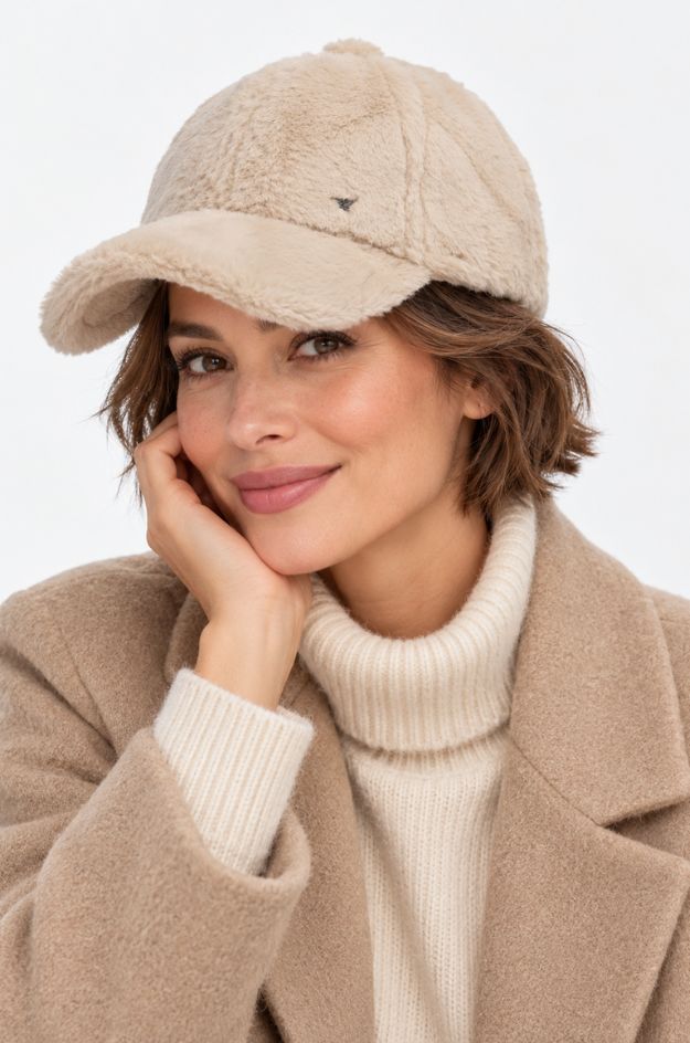 Gorra de pelo sintético 262665 color crema - Pepe Moll