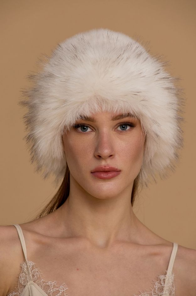 Gorro de pelo sintético crudo Nosecrets