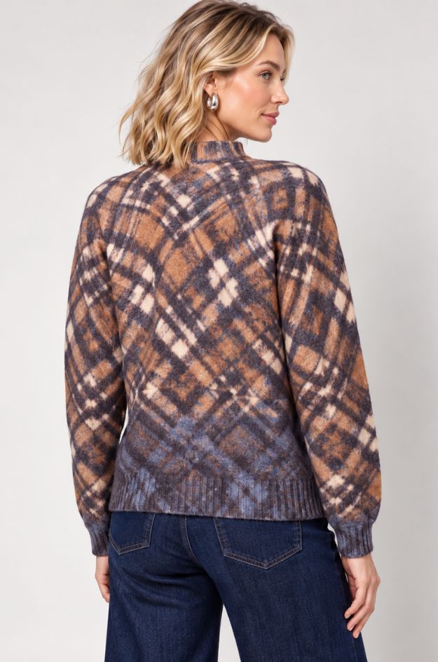 Jersey de punto con un pequeño estampado de leopardo - Monari - Imagen 3