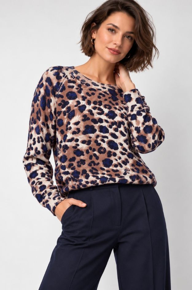Jersey print leopardo - Monari
