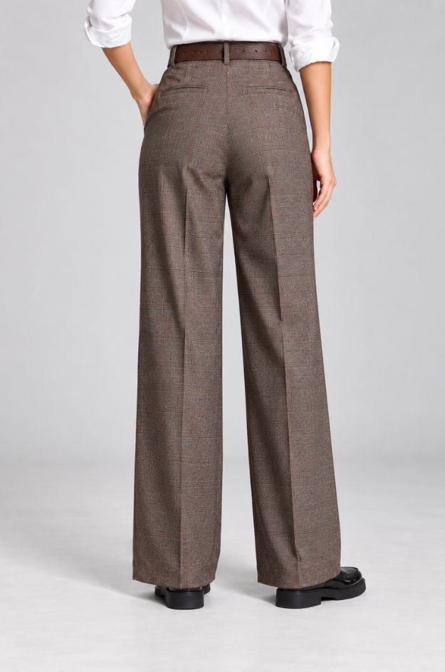 Pantalón recto cuadros Príncipe de Gales - Alba Conde - Imagen 5